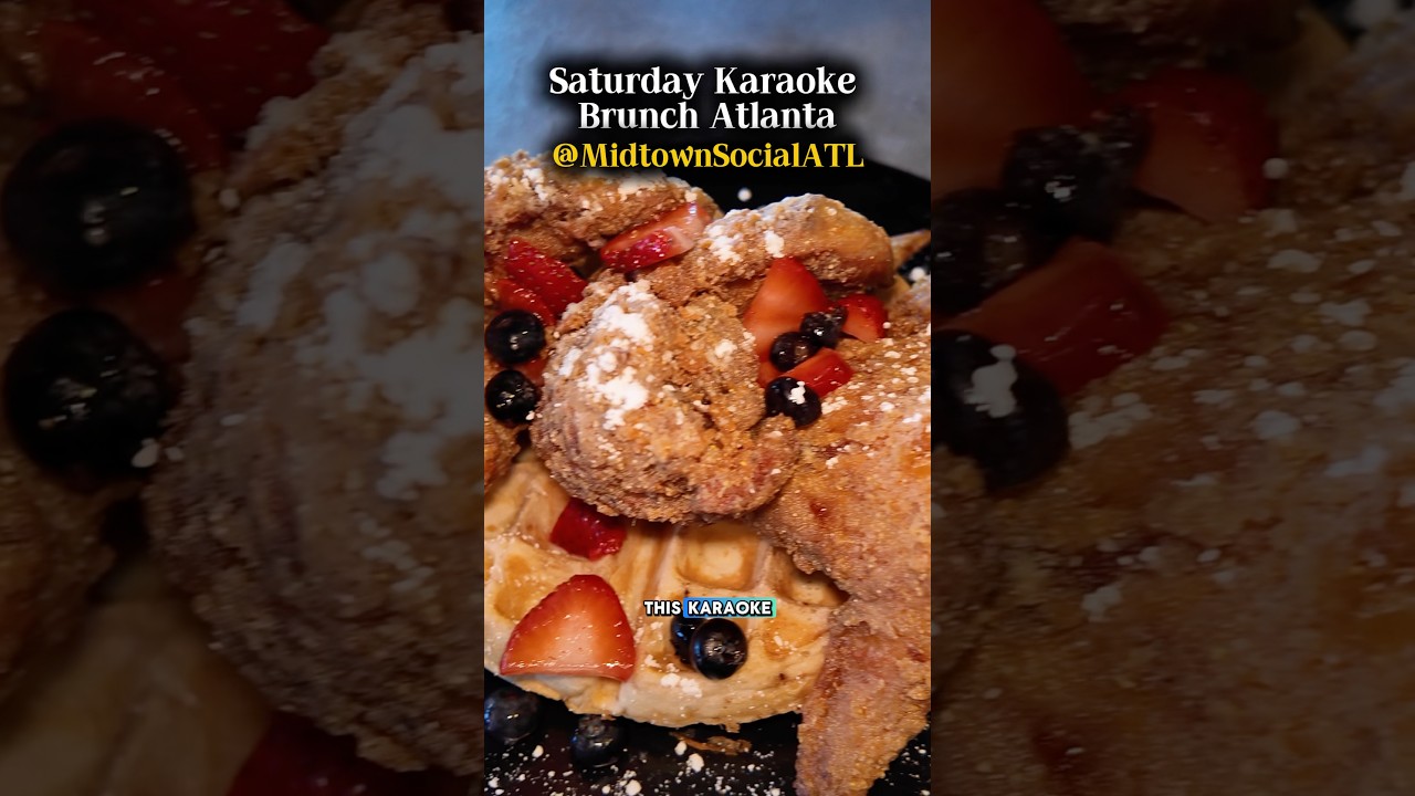 #Atlanta Saturday #karaoke brunch spot - Midtown Social ATL 📍￼ #foodie #foodreview #brunch