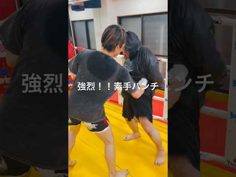 [キックボクシング　格闘技　痛い] 強烈！！　素手パンチ！！　#キックボクシング #格闘技 #痛い