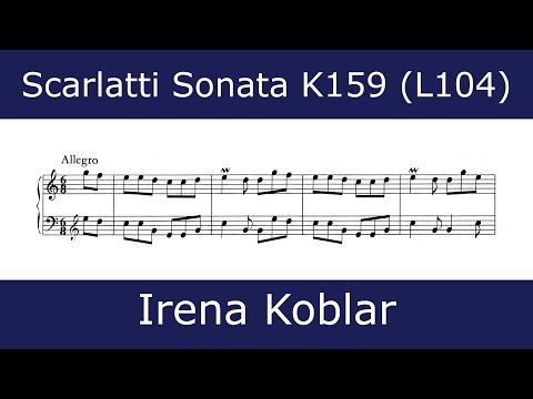 Domenico Scarlatti - Sonata in C major K159 (Irena Koblar)