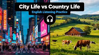 City Life vs Country Life 🏙️🌳 | English Conversation Practice for Listening & Speaking