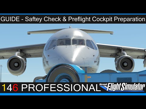 BAe 146 - Anfänger Guide 1 - Safety Check & Preflight Cockpit Preparation ★ MSFS 2020 Deutsch