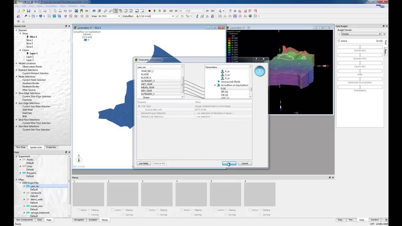 FEFLOW Tutorial - Time-Varying Material Properties