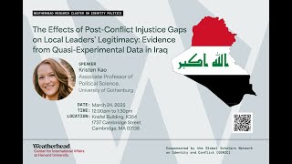 The Effects of Post-Conflict Injustice Gaps on Local Leaders’ Legitimacy