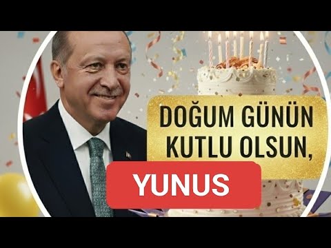 Happy birthday YUNUS EMRE - Personalized birthday celebration