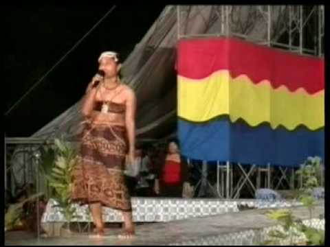 Contestant talent show in the Miss Kiribati 2005