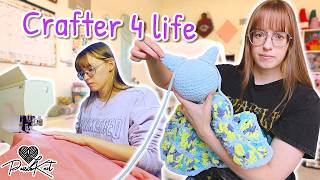 Crocheting Ami & Quilting with Grandma | PassioKnit Vlog