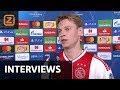 Jack van Gelder met de Jong, Ziyech, ten Hag en Courtois | Champions League 2018/19 | Interviews