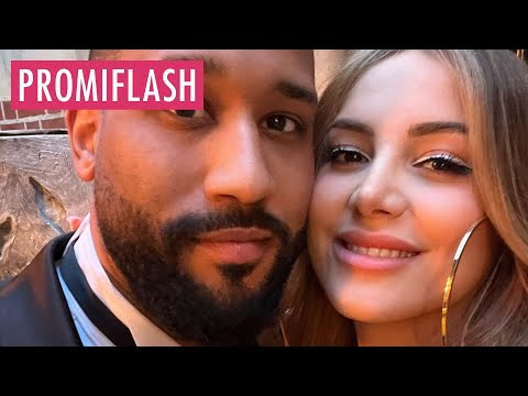 Enissa Amani proudly presents her husband Jalil Berkholz