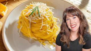 The butternut squash pasta I've been making all fall 🍁 (high protein pasta)