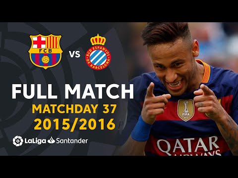 FC Barcelona vs RCD Espanyol (5-0) MD37 2015/2016 - FULL MATCH
