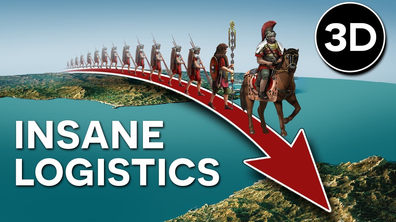The Insane Logistics of a Roman Army on the March - 24 Hour Simulation 3D DOCUMENTARY