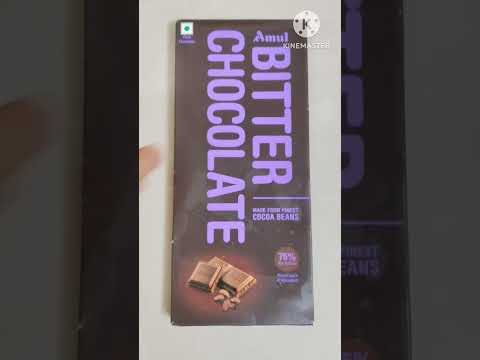 Amul Bitter 75% dark chocolate unboxing #chocolate #unboxing #trending #shorts #dairymilk