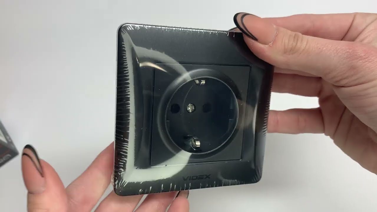 Розетка одинарна з/з VIDEX Binera графіт (VF-BNSK1G-BG)