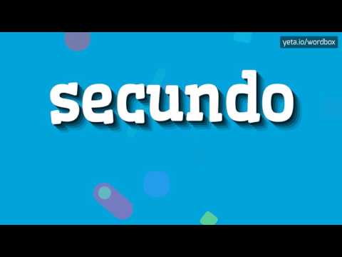 SECUNDO - HOW TO PRONOUNCE IT? Video