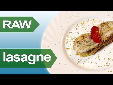 How to make raw vegan lasagne - easy recipe for meatless vegetable lasagne