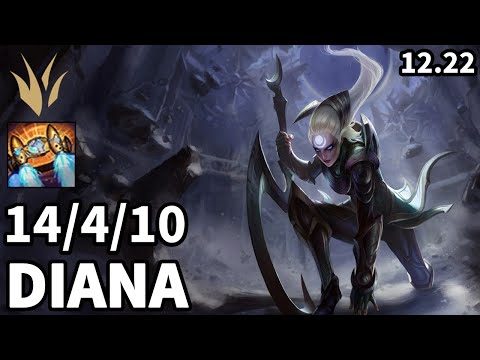 Diana Jungle vs Ekko - KR Master | Patch 12.22