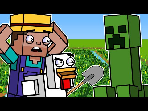 ArcadeCloud - CREEPERS & FARMING SIMULATOR!! | Block Squad (Minecraft Animation)