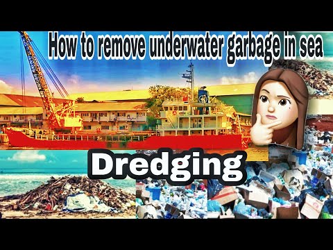 How to remove garbage,mud  in sea underwater by ship - DREDGING
