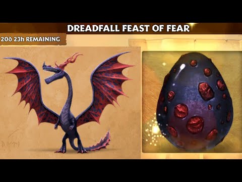 DREADFALL FEAST OF FEAR Dragon "Thornforce" Max Level 134 Titan Mode - Dragons:Rise of Berk