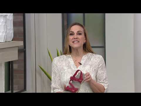 Earth Origins Suede Asymmetrical Sport Sandals - Hailey Holland on QVC