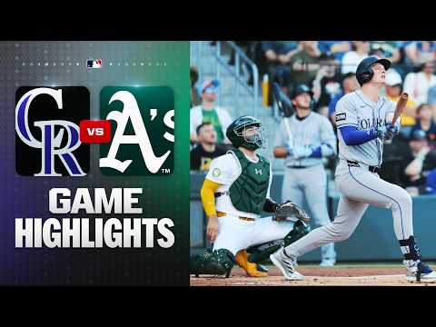 애슬레틱스 VS 콜로라도 7:5 MLB 하이라이트