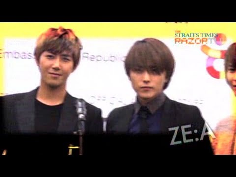 Infinite and ZE:A  (K-Pop Night Press Con Pt3)