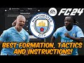 *UPDATE 2.0* EA FC 24 - BEST MANCHESTER CITY Formation, Tactics and Instructions