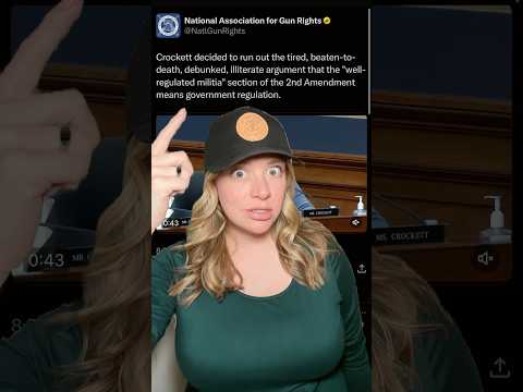 Rep. Crockett Trying To Fool Us All?!? #2ndamendment #shortsvideo #shortsfeed #shorts Thumbnail