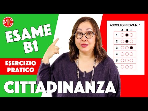 Esame B1 Cittadinanza: Prova di ascolto 1 | B1 Italian Citizenship Exam Listening Practice