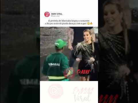 PREFEITA DE MARITUBA LARGOU O CAMAROTE E FOI PRO MEIO DO POVÃO DANÇAR COM O GARI 😳🔥#music #show #fyp