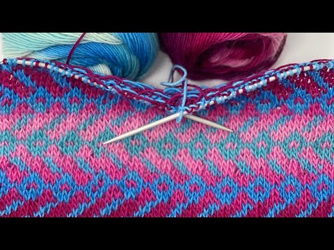 Knitting jacquard or Norwegian patterns