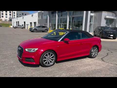 2017 Audi A3 2dr Cabriolet quattro 2.0T Technik in Red for sale at Royal Chevrolet in Mono, ON