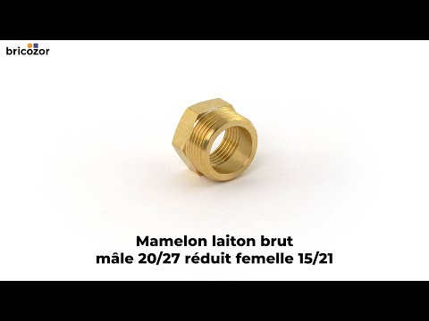 Mamelon laiton brut mâle / femelle réduit femelle BRICOZOR