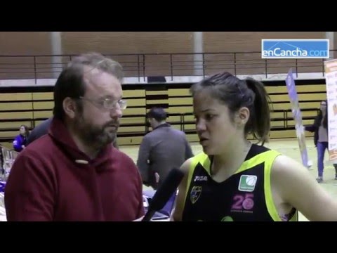 Patri Argüello y María Pérez post Picken Claret vs. Movistar Estudiantes