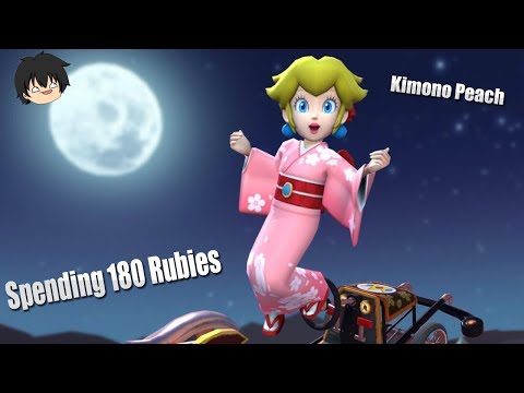 Spending $100 Worth of Rubies For Kimono Peach In Mario Kart Tour