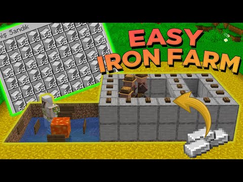 EASY IRON FARM BUILD!! Minecraft: How to Make an Iron Farm | Minecraft Systems