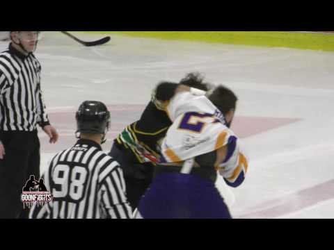 Gaby Roch Vs Samuel Lévesque 3L Vs Laval LNAH Hockey Fight