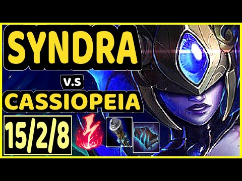 CARBON (SYNDRA) vs CASSIOPEIA - 15/2/8 KDA MID GAMEPLAY - OC Ranked DIAMOND