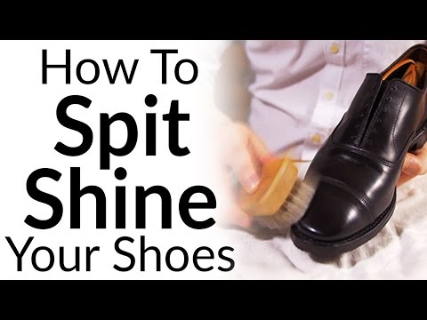 How To Clean Leather Shoes | Spit Shining Formal Footwear | Shine Shoes Like A Marine