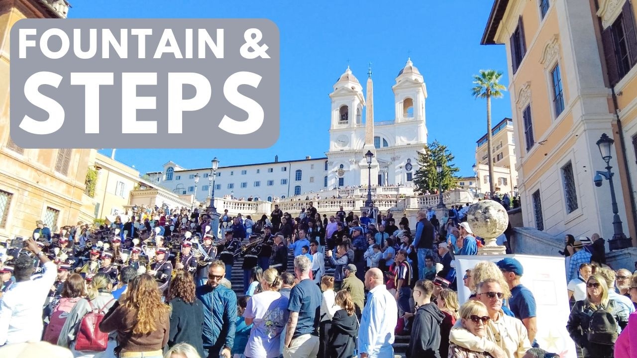 Rome Walking Tour: Trevi Fountain, Spanish Steps & Villa Borghese