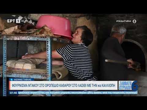 Φούρνισμα ντάκου στο Οροπέδιο Καθαρού στο Λασίθι με την κα Καλλιόπη | 20/11/2022 | ΕΡΤ