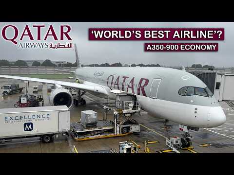 Flying QATAR AIRWAYS A350-900 in Economy | London Heathrow to Doha