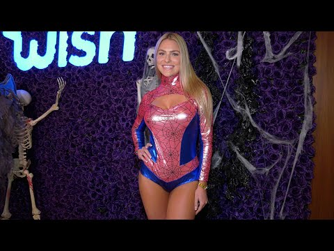 Toneata Morgan @Wish Halloween Celebration Red Carpet Fashion 4K