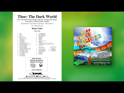 Brian Tyler: Thor The Dark World - Editions Marc Reift - for Concert Band