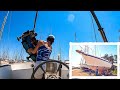 We Lifted The Rusty Engine Out of Our €1 Abandoned Sailboat | SAILING SEABIRD Ep. 6