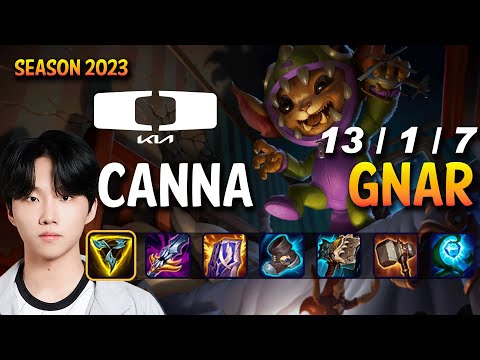 DK Canna GNAR vs GRAGAS Top - Patch 13.13 KR Ranked
