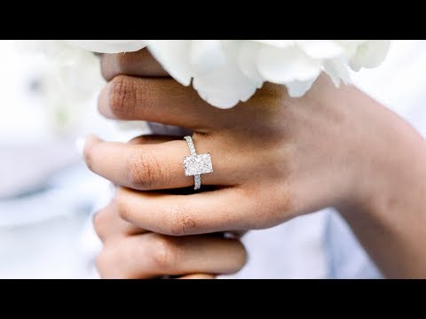 Radiant Lab Diamond Hidden Halo Engagement Ring | Ada Diamonds
