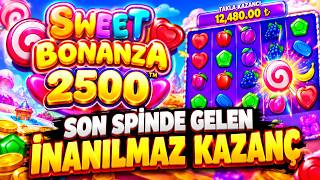 SLOT OYUNLARI | SWEET BONANZA 2500 | SON SPİNDE GELEN İNANILMAZ KAZANÇ !! #slot 