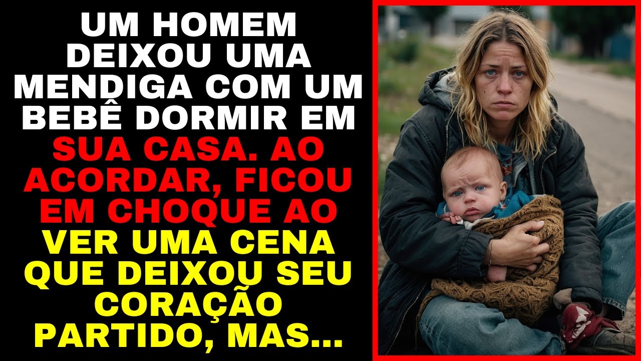 Homem Deixou MENDIGA Dormir Em Sua Casa Com BEBÊ. Ao Acordar, Seu Queixo Caiu e Ficou PARALISADO...