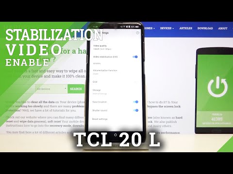 Enable & Deactivate Image Stabilization - TCL 20L and Camera Additional Features
